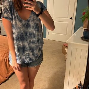Blue Tie Dye Top